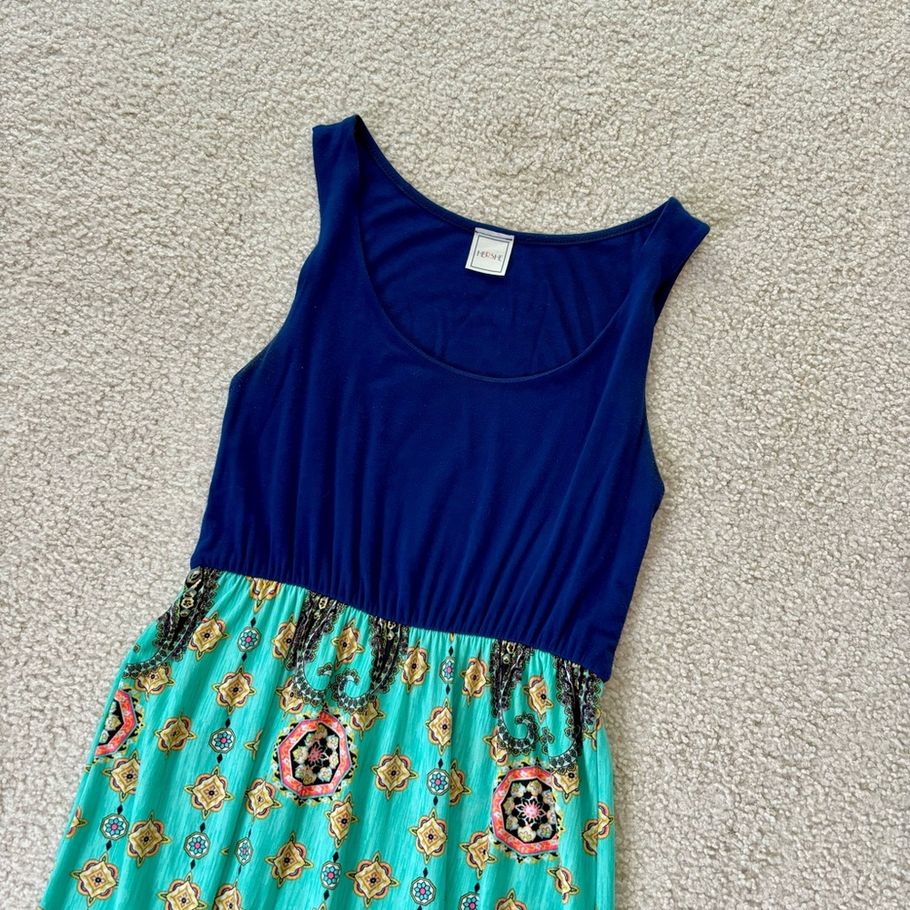 Mixed Media Maxi Dress - size small